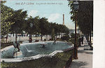 N� 1062 - Avenida da Liberdade, O Lago - Edi��o B.P. - Dim. 139x90 mm - Col. A. Monge da Silva (cerca de 1905)