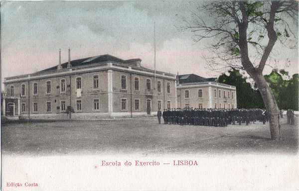 S/N - Escola do Exercito - Edi��o Costa - Dim. 137x88 mm - Col. A. Monge da Silva (cerca de 1905)