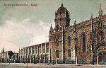 N� 1126 - Egreja dos Jeronymos, Belem - Edi��o Costa, Rua do Ouro, 295, Lisboa - Dim. 138x88 mm - Col. A. Monge da Silva (cerca de 1905)