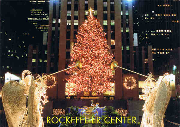 SN - The Famous Rockefeller Center. Christmas Tree - Ed. TM & Top of the Rock 2007 - Dim. 15,3x10,8 cm - Col. F�tima Manuela B�ia (2011)