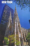 K 1057 - NEW YORK - Saint Patrick's Cathedral - Ed. KIAT USA Inc. Long Island City,NY 11101 Printed in China - SD - Dim. 10,2x15,2 cm - Col. F�tima Manuela B�ia (2011)