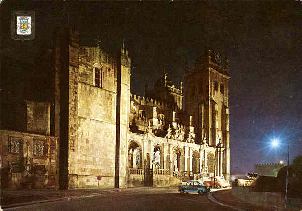 N� 7 - PORTO. S� Catedral (Vista nocturna) - Ed. LIFER, Porto - SD - Dim. 104x148 mm - Col. Gra�a Maia