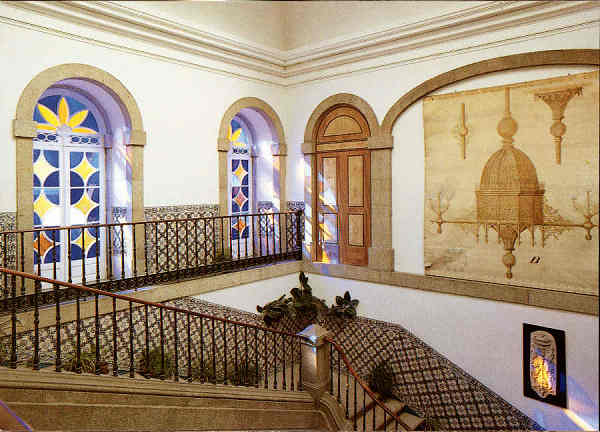 SN - Pal�cio da Associa��o Comercial do Porto. Escadaria do 2�Andar - Ed. da Associa��o Comercial do Porto - SD - Dim. 104x149 mm - Col. Gra�a Maia