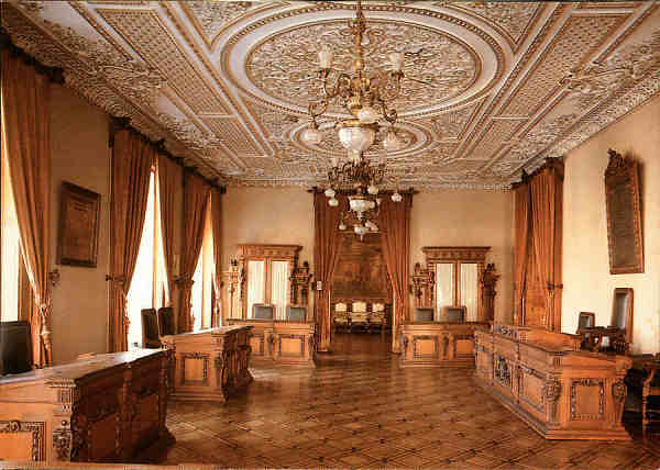 SN - Pal�cio da Associa��o Comercial do Porto. Sala dourada - Ed. da Associa��o Comercial do Porto - SD - Dim. 104x149 mm - Col. Gra�a Maia