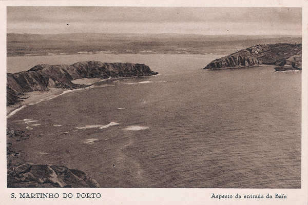 SN - Portugal. S Martinho do Porto - Entrada da Barra. Aspecto da entrada da Ba�a - Editor Mira Coelho (1950) - Dim 14,5x10 cm - Col. Miguel Chaby
