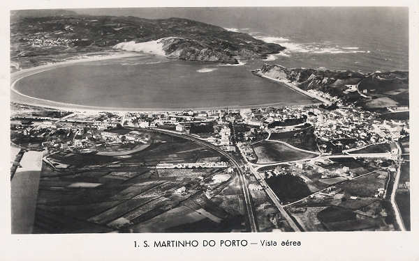 SN - Portugal. S Martinho do Porto - Vista a�rea - Editor Junta de Turismo - Dim 9x14 cm - Col. Miguel Chaby