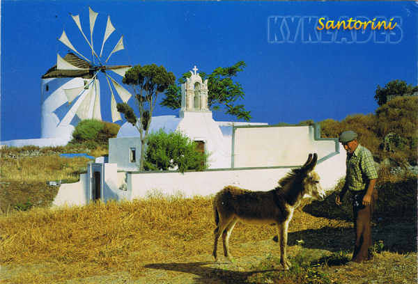 N.� 5477 - C�CLADES  Santorini - MICHALIS TOUBIS S.A. Editions, Nisiza Karela, 194 00 Koropi, P.O.Box 209, Tel.: 210 6645548, Fax: 210 6646856 www.toubis.gr - SD - Dim. 15,9x10,9 cm - Col. F�tima B�ia (2007)