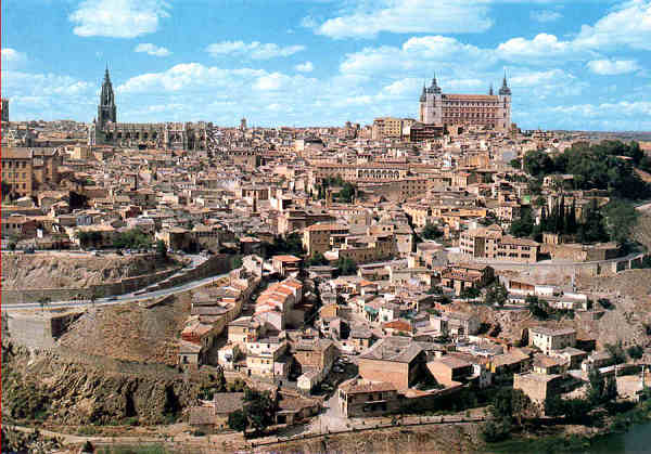 N� 1460 - Toledo, Vista General (2) - Ediciones J�lio de la Cruz, Toledo - Dim. 150x105 mm  - Col. A. Monge da Silva (c. 1985)
