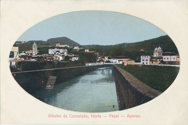 SN - Ribeira da Concei��o na Horta - Editor desc - Dim. 140x93 mm - Col. A. Monge da Silva (c. 1910)