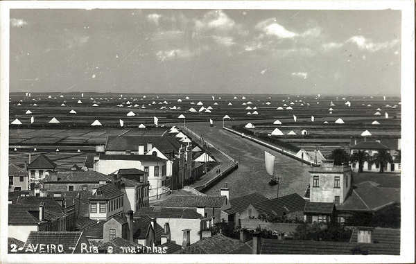 N� 2 - AVEIRO. Ria e marinhas - Editor an�nimo - SD - Dim. 139x87 mm - Col. �nio Semedo