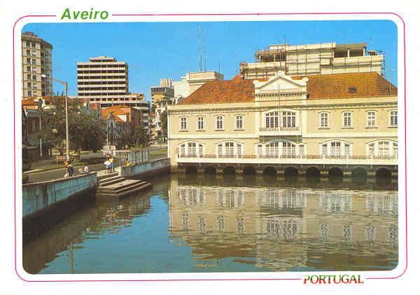 N� 12 - AVEIRO. Portugal. Centro da cidade, capitania e ria - Distribuidores Bruno da Rocha, Aveiro - SD - Dim. 149x105 mm - Col. �nio Semedo