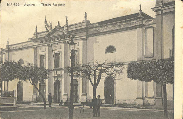 N� 622 - Aveiro. Theatro Aveirense - Ed. Alberto Malva, 23, Lx - SD - Dim. 138x89 mm - Col. �nio Semedo