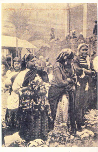 N.� 15 - No Mercado. Vendedoras dos Arredores - COIMBRA - Ed. An�nima (cerca de 2012) - Dim. 140x90 mm - Col. �nio Semedo