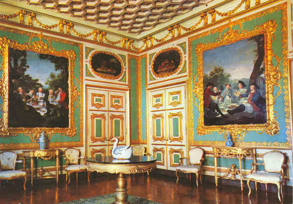 N� 85 - PAL�CIO NACIONAL DE QUELUZ - Sala das Merendas - Col. Passaporte LOTY, Lisboa tel. 52850 - SD - Dim. 147x105 mm - Col. Gra�a Maia