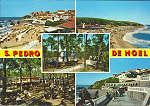 N� 513 - S. PEDRO DE MUEL (Portugal) - Praia e Casino, vista gveral da praia, esplanada do parque, esplanada da praia e camping da ORBITUR - Ed. Passaporte �Loty�, tel. 52850, Lx - SD - Dim. 146x102 mm - Col. Gra�a Maia