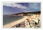 N� 2 - Colec��o Paisagens e Costumes. Conc. Sesimbra - Panor�mica da praia Nova - Ed. Jos� Ars�nio 2001. tel. 212686343, Sesimbra - Dim. 150x105 mm - Col. Gra�a Maia