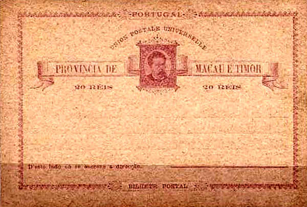 SN - Prov�ncia de Macau e Timor - Edi��o ???, c. 1890 - Dim. ??x?? cm - Col. ???.