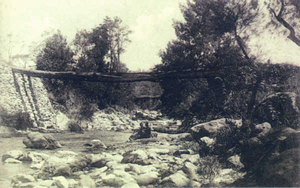 SN - Timor Portugu�s - Uma ponte � timorense - Edi��o da Miss�o - SD - Dim. ??x?? cm - Col. Monge da Silva (Cerca de 1927)