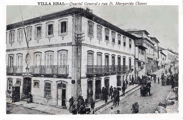 SN - Quartel General e rua D. Margarida Chaves - Editor Phototypia "A.Pinheiro", Gui�es. - Dim. 140x92 mm - Col. A. Monge da Silva