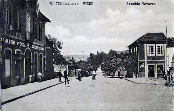 N� 732 - Avenida Navarro - Editor Alberto Malva, Rua da Magdalena, 23, Lisboa - Dim. 138x88 mm - (papel fotogr�fico) - Col. A. Monge da Silva