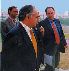 Cerim�nia de inaugura��o da pista de Aveiro em 1998. - Clicar para ampliar.