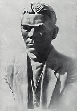 Busto do Padre Ac�rsio (escultura de J. M. Leite). Clicar para ampliar