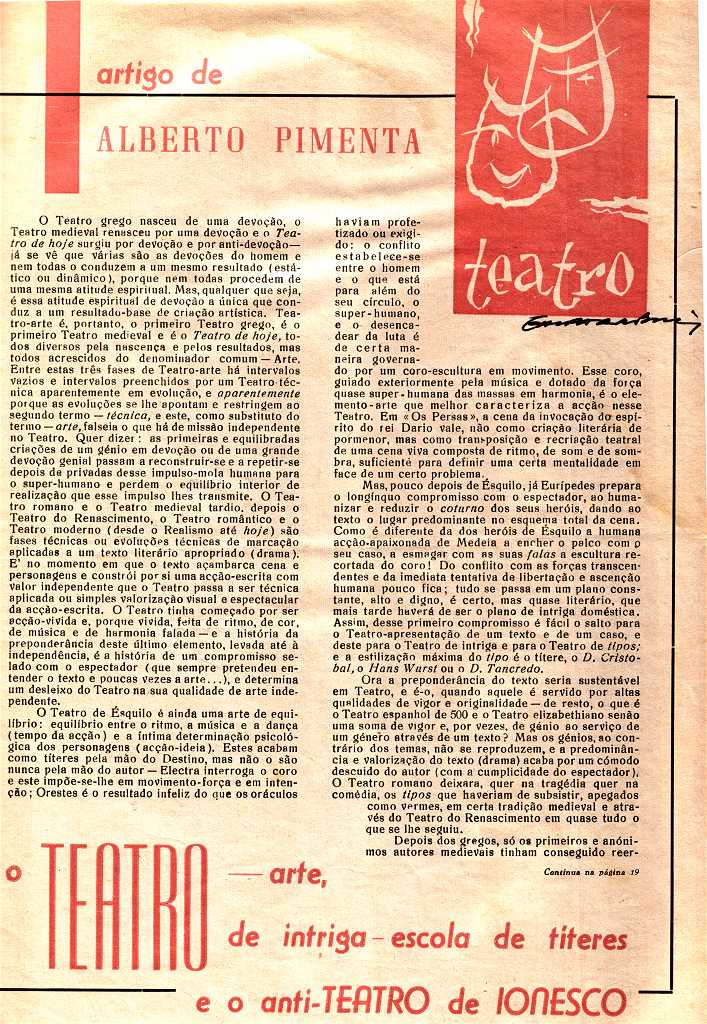 Fac-s�mile da p�gina 18 do suplemento "Companha" - Clicar sobre esta p�gina para passar � seguinte.