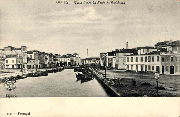 N.� 1141 - Aveiro Vista tirada da ponte da Dobadoura - Editor A Martins, Lisboa - SD - Dim 13,9x9 cm. - Col.  FMSarmento.