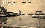 N.� 13 - Aveiro-PORTUGAL Trecho da ria - Edi��o da Livraria Central e Papelaria de Bernardo Torres - SD - Dim 13,8x8,7 cm. - Col.  FMSarmento (Circulado em 19-Agosto-1915).