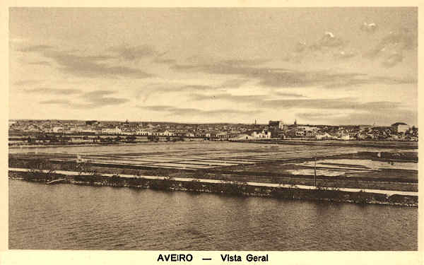 S/N - Aveiro Vista geral - Edi��o de Souto Ratolla, Aveiro - Dim 13,9x8,7 cm. - Col.  FMSarmento.