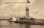 N.� 2213 - PORTUGAL AVEIRO Torre de signaes da Barra - Edi��o A. Malva, R. Madalena, 23 Lisboa - SD - Dimens�es 13,7x8,7 cm. - Col.  FMSarmento.