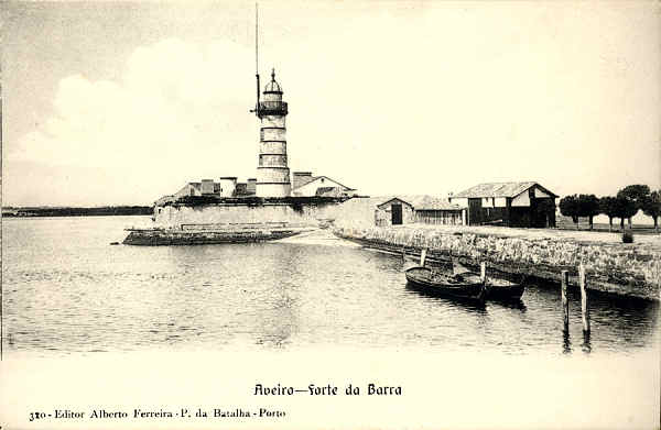 N.� 320 - AVEIRO Forte da Barra - Editor Alberto Ferreira, P. da Batalha Porto - SD - Dimens�es 14x9,1 cm. - Col.  FMSarmento.