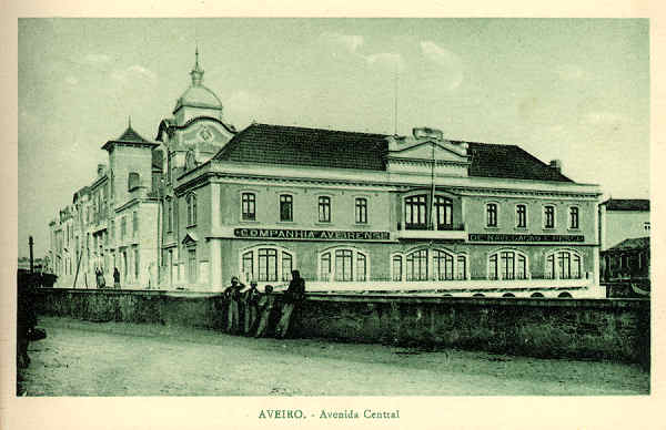 SN - AVEIRO Avenida Central - Edi��o Souto Ratolla, Aveiro - SD - Dimens�es: 14x9,2 cm. - Col. FMSarmento