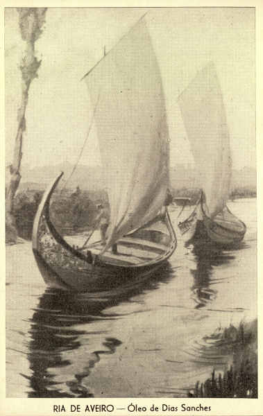 N.� 15 - Ria de Aveiro-Oleo de Dias Sanches - Edi��o Revista Latina - SD - Dim. 14x9 cm - Col. FMSarmento.jpg
