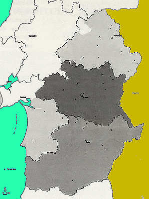 Conventos no espaço alentejano. - Clicar para ampliar.