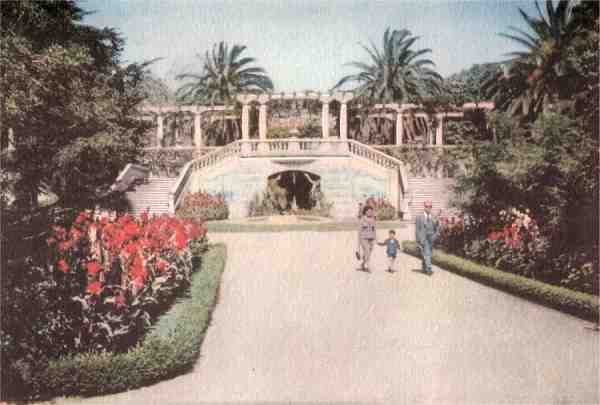 Postal Edi��es ��guas da Costa�, n.� 5 - Aspecto parcial do parque Infante D. Pedro - Dimens�es: 14,7x10 cm. - Col. HJCO