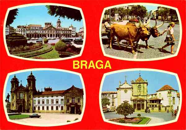N� 1007 - BRAGA-Portugal - Edi��o COMER, Trav. do Alecrim, 1 - Tel. 328775-Lisboa - S/D - Dimens�es: 14,9x10,5 cm. - Col. Gra�a Maia