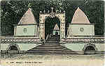 N� 315 - Braga. Entrada do Bom Jesus - Ed. Alberto Malva - SD - Dim. 14x8,9 cm - Col. M. Soares Lopes.