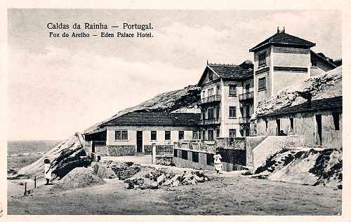 S/N - Caldas da Rainha - Portugal - Foz do Arelho - Eden Palace Hotel - Edi��o Fernando Daniel de Sousa (cerca de 1910) - Dimens�es: 13,9x9,1 cm. - Col. Miguel Chaby.