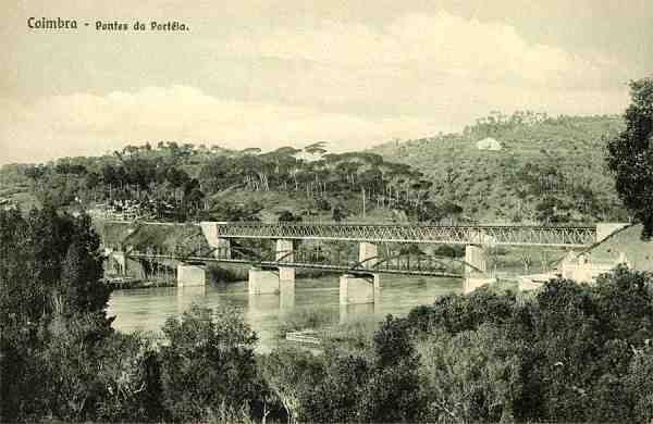 S/N.� - Coimbra: Pontes da Portela - Edi��o da Havaneza Central, R. Visconde da Luz, 2 a 6 Coimbra - S/D - Dimens�es: 13,9x8,9 cm. - Col. Aur�lio Dinis Marta.