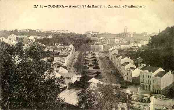 N.� 48 - Coimbra: Avenida S� da Bandeira, Cumeada e Penitenci�ria - Edi��o da Havaneza Central, R. Visconde da Luz, 2 a 6-Coimbra - S/D - Dimens�es: 13,8x8,7 cm. - Col. Aur�lio Dinis Marta.