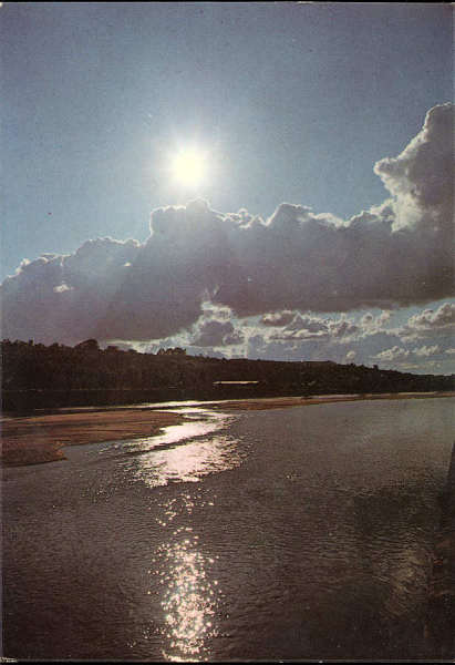 N� 238 - Coimbra. (Portugal) Entardecer sobre o Mondego - Colec��o Arte e Turismo - SD - Dim. 14,9x10,3 cm. - Col. Gra�a Maia.