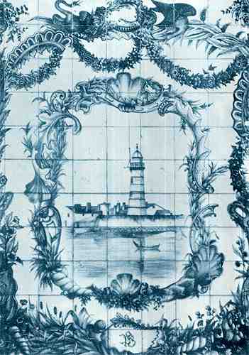 Edi��o da ADERAV por altura da exposi��o �Cer�mica Art�stica e Decorativa�. Dimens�es: 10,4x14,7 cm. - Col. HJCO - Representa��o do Forte da Barra.