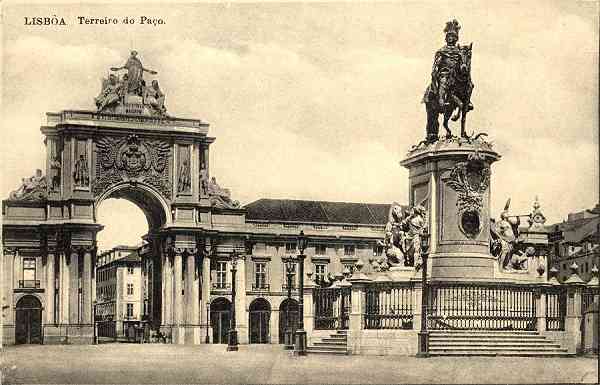 S/N - Lisboa: Terreiro do Pa�o - S/D - Edi��o Roque, Sucessores - Dimens�es: 14,1x9,1 cm. - Col. Aur�lio Dinis Marta.