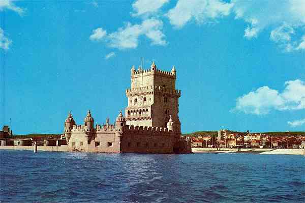 N.� 6 - LISBOA-Torre de Bel�m - Colec��o MARGRAPE - S/D - Dimens�es: 14,9x10,1 cm. - Col. HJCO (1980).