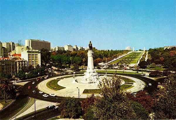 N.� 9 - LISBOA-Pra�a Marqu�s de Pombal - Colec��o MARGRAPE - S/D - Dimens�es: 14,9x10,2 cm. - Col. HJCO (1980).