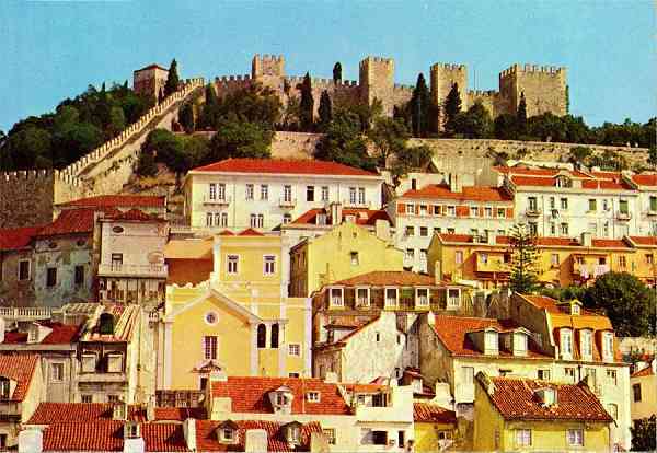 N.� 13 - LISBOA-Castelo de S. Jorge - Colec��o MARGRAPE - S/D - Dimens�es: 14,9x10,2 cm. - Col. HJCO (1980).
