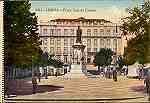 N.� 8044 - Lisboa. Pra�a Luiz de Cam�es - Sem Editor [306192] - S/D - Dimens�es: 13,6x8,7 cm - Col. Aur�lio Dinis Marta.