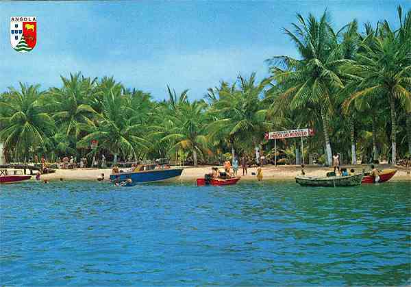 N.� 507 - (Mussulo) A poucos Kms de Luanda a Ilha do Mussulo � um peda�o do (Para�so) - Edi��o Elmar-C. P. 5352 Luanda - S/D - Dimens�es: 15,1x10,5 cm. - Col. Manuel B�ia (1970)
