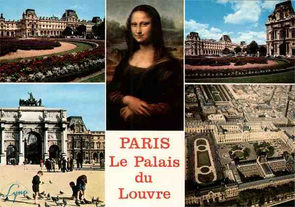 N.� 1207 - Le Palais du Louvre - Abeille-Cartes - �ditions "LYNA-PARIS" 8, rue du Caire - 75002 - Dimens�es: 14,7x10,4 cm. - Col. HJCO (1981).